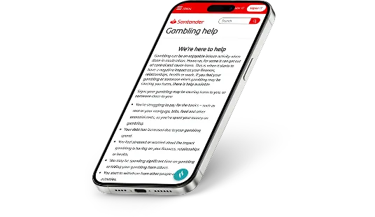 Casino Santander Bank UK Mobile